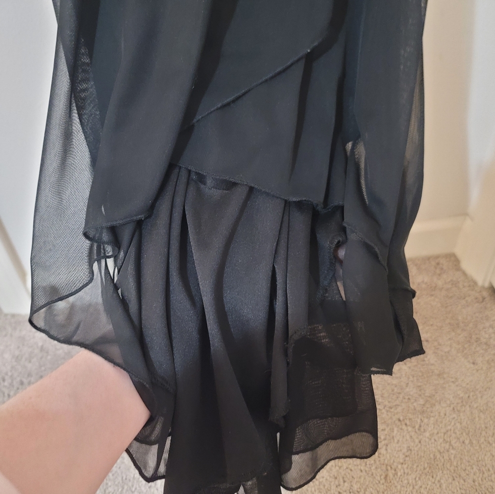 Elegant Black Evening Gown/W Beading. Lightweight Multi Layer. S 8/10 TRIXXI - Picture 13 of 16